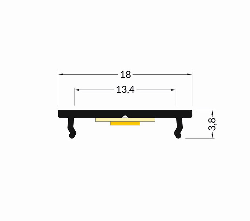 Profile Fix12 Heatsink - Anodized - 2m